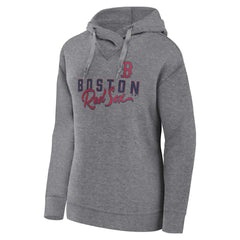 Profile Boston Red Sox Women's Plus Size Pullover Hoodie - Heather Gray - MLB Sale
