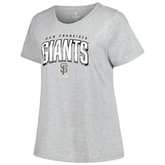 San Francisco Giants Profile Women's Plus Size T-Shirt Combo Pack - Black/Heather Gray - MLB Lifestyle