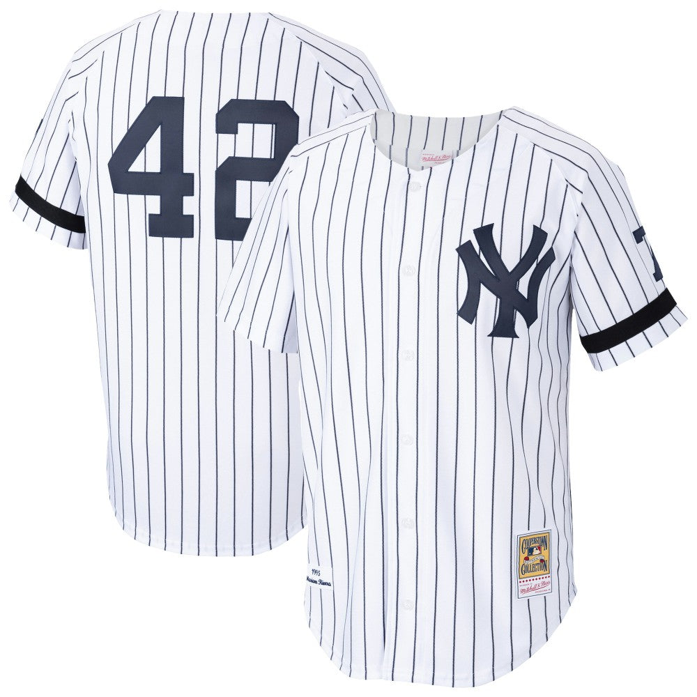 Mariano Rivera New York Yankees Cooperstown Collection 1995 Authentic Player Jersey - White - New Era Lifestyle
