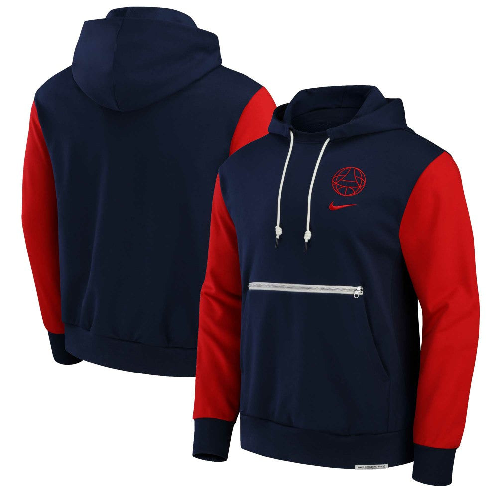 Paris Saint-Germain Standard Issue Pullover Hoodie Navy - Nike for sale