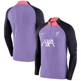 Liverpool Strike Drill 2023/24 Performance Quarter-Zip Long Sleeve Top Purple - Nike