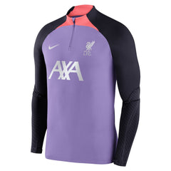 Liverpool Strike Drill 2023/24 Performance Quarter-Zip Long Sleeve Top Purple - Nike