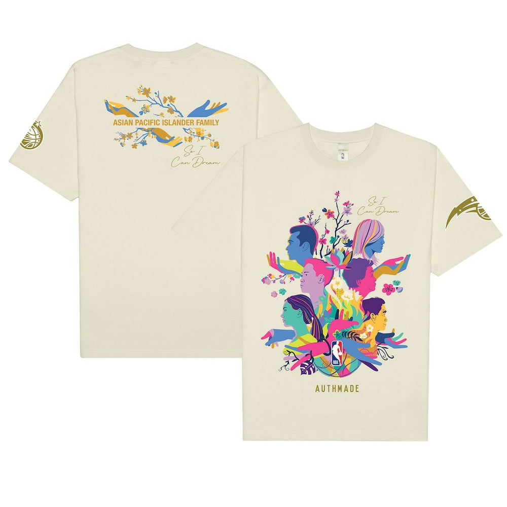 Orlando Magic AUTHMADE x NBA Unisex AAPI Dreamers T-Shirt Cream