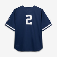 Derek Jeter New York Yankees Mitchell & Ness Cooperstown Collection Mesh Batting Practice Button-Up Jersey - Navy - Mitchell & Ness Online