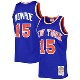 Earl Monroe New York Knicks 1972/73 Hardwood Classics Swingman Jersey Blue | Mitchell & Ness discount