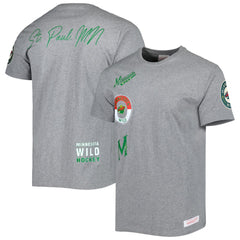 Minnesota Wild Mitchell & Ness City Collection T-Shirt - Heather Gray - NHL 5293999