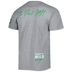 Minnesota Wild Mitchell & Ness City Collection T-Shirt - Heather Gray - NHL 5293999