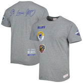 St. Louis Blues Mitchell & Ness City Collection T-Shirt - Heather Gray - NHL 5294007