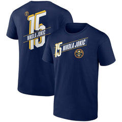Nikola Jokic Denver Nuggets Full-Court Press Name & Number T-Shirt Navy