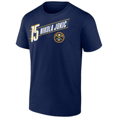 Nikola Jokic Denver Nuggets Full-Court Press Name & Number T-Shirt Navy