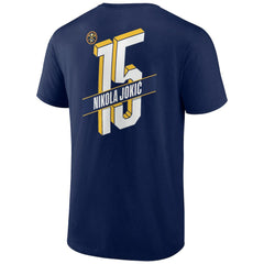 Nikola Jokic Denver Nuggets Full-Court Press Name & Number T-Shirt Navy