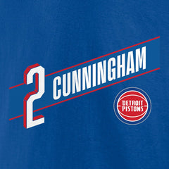 Cade Cunningham Detroit Pistons Full-Court Press Name & Number T-Shirt Royal
