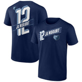 Ja Morant Memphis Grizzlies Full-Court Press Name & Number T-Shirt Navy