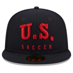 USMNT New Era Text 59FIFTY Fitted Hat Navy - New Era sale