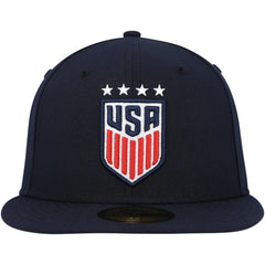 USWNT New Era Team Basic 59FIFTY Fitted Hat Navy - New Era Discount