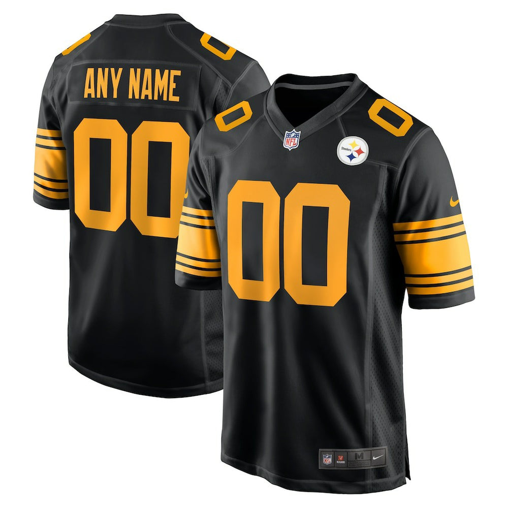 Nike Pittsburgh Steelers Alternate Custom Game Jersey Black