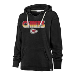 47 brand Kansas City Chiefs '47 Women's Color Rise Kennedy Pullover Hoodie Black