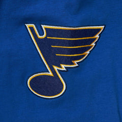 St. Louis Blues Mitchell & Ness Legendary Slub Hoodie Long Sleeve T-Shirt - Blue - NHL 5298358