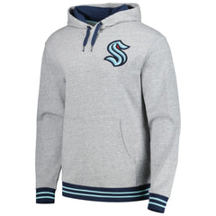 Seattle Kraken Mitchell & Ness Classic French Terry Pullover Hoodie - Heather Gray - NHL 5298375