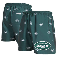 New York Jets Pro Standard Allover Print Mini Logo Shorts Green