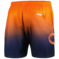 Chicago Bears Pro Standard Ombre Mesh Shorts Navy/Orange