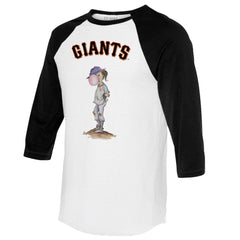 San Francisco Giants Tiny Turnip Women's Bubbles 3/4-Sleeve Raglan T-Shirt - White/Black - MLB Online