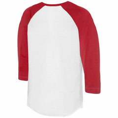 Philadelphia Phillies Tiny Turnip Women's Heart Bat 3/4-Sleeve Raglan T-Shirt - White/Red - MLB Lifestyle