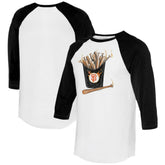 San Francisco Giants Tiny Turnip Women's Hot Bats 3/4-Sleeve Raglan T-Shirt - White/Black - MLB Discount