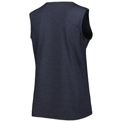 Fanatics New England Patriots Women's Plus Size Tank Top Heather Navy