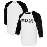 Chicago White Sox Tiny Turnip Women's Logo Mom 3/4-Sleeve Raglan T-Shirt - White/Black - MLB Discount
