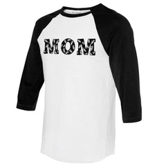 Chicago White Sox Tiny Turnip Women's Logo Mom 3/4-Sleeve Raglan T-Shirt - White/Black - MLB Discount