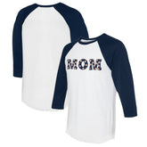 Houston Astros Tiny Turnip Women's Logo Mom 3/4-Sleeve Raglan T-Shirt - White/Navy - MLB Sale