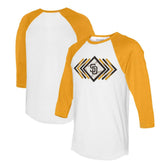 San Diego Padres Tiny Turnip Women's Prism Arrows 3/4-Sleeve Raglan T-Shirt - White - MLB Online