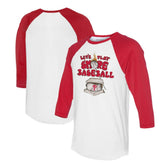 Philadelphia Phillies Tiny Turnip Women's Smores 3/4-Sleeve Raglan T-Shirt - White/Red - MLB on Sale