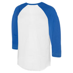 Kansas City Royals Tiny Turnip Unisex Stacked 3/4-Sleeve Raglan T-Shirt - White/Royal - MLB Online