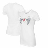 Cincinnati Reds Tiny Turnip Women's Angel Wings T-Shirt - White - MLB Online