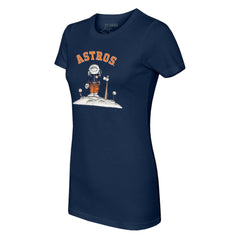 Houston Astros Tiny Turnip Women's Astronaut T-Shirt - Navy - MLB Lifestyle