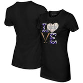 Colorado Rockies Tiny Turnip Women's Baseball Love T-Shirt - Black - MLB Lifestyle