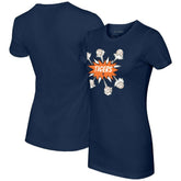 Detroit Tigers Tiny Turnip Women's Baseball Pow T-Shirt - Navy - MLB on Sale