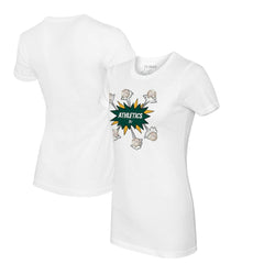 Athletics Tiny Turnip Women's Baseball Pow T-Shirt - White - MLB Lifestyle