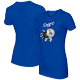 Los Angeles Dodgers Tiny Turnip Women's Baseball Tear T-Shirt - Royal - MLB Online