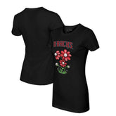 Arizona Diamondbacks Tiny Turnip Women's Blooming Baseballs T-Shirt - Black - MLB Discount