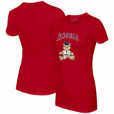 Los Angeles Angels Tiny Turnip Women's Teddy Boy T-Shirt - Red - MLB Discount
