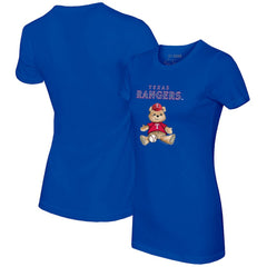 Texas Rangers Tiny Turnip Women's Teddy Boy T-Shirt - Royal - MLB Lifestyle
