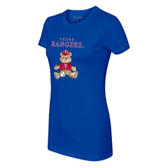 Texas Rangers Tiny Turnip Women's Teddy Boy T-Shirt - Royal - MLB Lifestyle