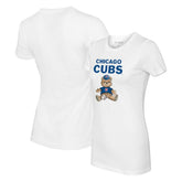 Chicago Cubs Tiny Turnip Women's Teddy Boy T-Shirt - White - MLB Online