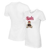 Cincinnati Reds Tiny Turnip Women's Teddy Boy T-Shirt - White - MLB Discount