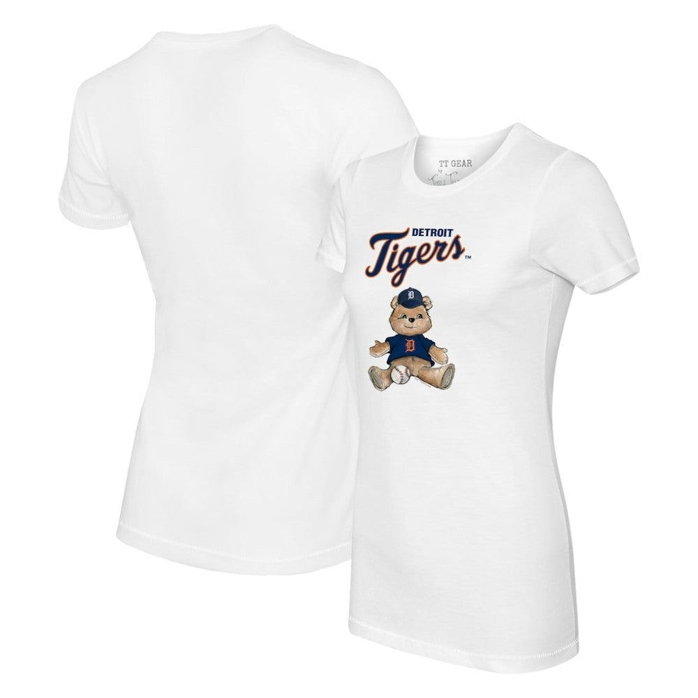 Detroit Tigers Tiny Turnip Women's Teddy Boy T-Shirt - White - MLB Lifestyle