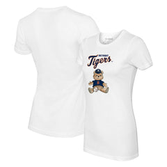 Detroit Tigers Tiny Turnip Women's Teddy Boy T-Shirt - White - MLB Lifestyle