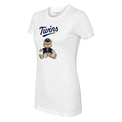 Minnesota Twins Tiny Turnip Women's Teddy Boy T-Shirt - White - MLB Discount